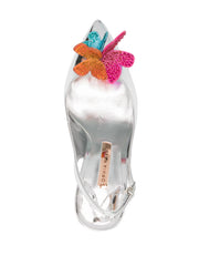 Sophia Webster Womens Vanessa Slingback Heels In Silver