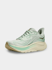 Hoka Womens Clifton 10 Sea Glass Jadeite Running Shoes