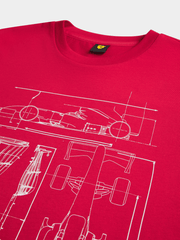 Puma Mens Rosso Corsa Ferrari Sportswear Graphic Tee