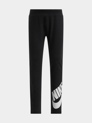 Nike Girls Club High Rise Leggings In Black