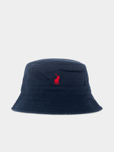 Polo Mens Sydney Twill Bucket Hat In Navy