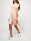 Polo Girls Emily Embroidered Dress Dusty Pink