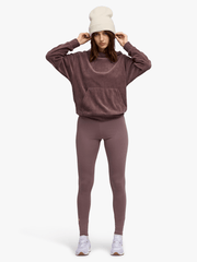 Puma Womens Essential Metallic Logo Leggings In Raison
