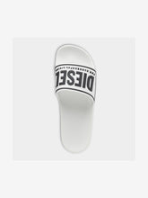 Diesel Mens White/Black Mayemi Cc Sandals