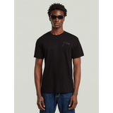 G-Star Raw Mens Script T-Shirt In Dark Black