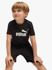 Puma Kids Black Ess No.1 Logo Tee
