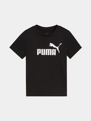 Puma Kids Black Ess No.1 Logo Tee