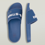 G-Star Raw Mens Slides In Blue and White