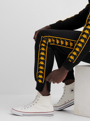 Kaizer Chiefs Kappa Banda Rastoria Mens Track Pants In Black