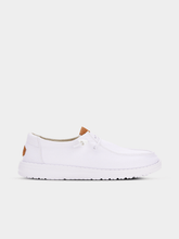 Hey Dude Womens Wendy Stretch Canvas Shoes In White
