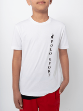 Polo Boys Dave Printed T-Shirt In White