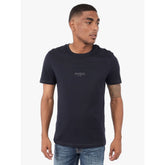 Guess Mens Aidy Cn Short Sleeves T-Shirt In Navy