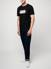 Polo Mens Printed Graphic T-Shirt In Black