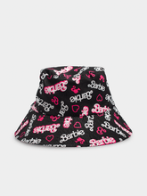 Character Group Girls Barbie Tween Bucket Hat In Black Multi