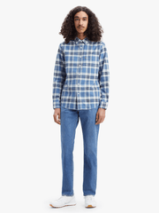 Levis Mens Slim Fit Jeans In Denim Blue