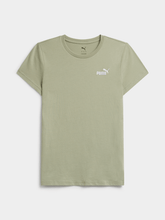 Puma Womens Essential Small Logo T-Shirt In Army Green