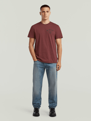 G-Star Raw Mens Studio Arms T-Shirt In Port Red