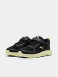 Puma Boys Fun Racer 2 Ac+ Shoes In Black & Yellow