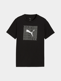 Puma Boys Graphic Box T-Shirt In Black