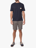 Jeep Mens Oversixed Pocket T-Shirt In Navy