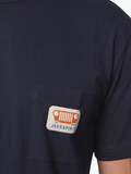 Jeep Mens Oversixed Pocket T-Shirt In Navy