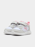Puma Girls Fun Racer 2 Ac+ Inf Shoes In White & Pink