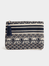 Izabel London Small Make-Up Clutch Bag In Navy