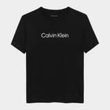 Calvin Klein Kids Unisex Inst Logo Short Sleeve T-Shirt In Black