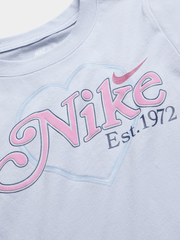 Nike Girls Varsity Prep Heart T-Shirt In Ghost