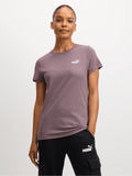 Puma Womens Essential Small Logo T-Shirt In Raison