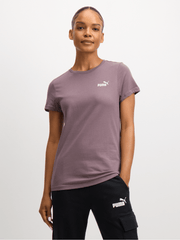 Puma Womens Essential Small Logo T-Shirt In Raison
