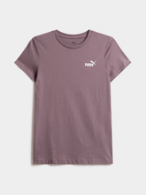 Puma Womens Essential Small Logo T-Shirt In Raison