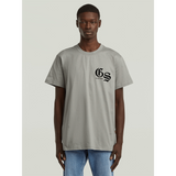 G-Star Raw Mens Flock Back Losee T-Short In Grey