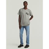 G-Star Raw Mens Flock Back Losee T-Short In Grey