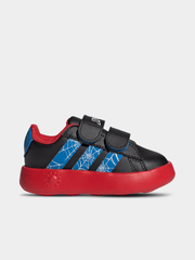 Adidas Mens Marvel Spider-Man Grand Court Sneakers In Black & Red