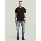 G-Star Raw Mens Flock Back Loose T-Shirt In Black