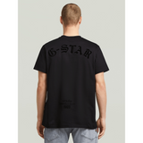 G-Star Raw Mens Flock Back Loose T-Shirt In Black