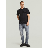 G-Star Raw Mens Flock Back Loose T-Shirt In Black
