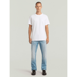 G-Star Raw Mens Flock Back Loose T-Shirt In White
