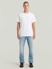 G-Star Raw Mens Flock Back Loose T-Shirt In White