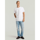 G-Star Raw Mens Flock Back Loose T-Shirt In White