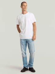 G-Star Raw Mens Flock Back Loose T-Shirt In White