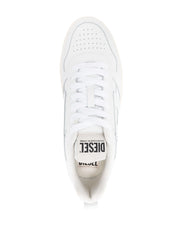 Diesel Mens S-Ukiyo V2 Low Star White Sneaker