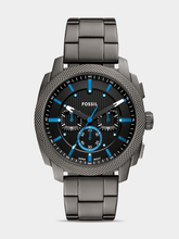 Fossil Mens Stainless Steel Machine Watch In Gunmetal