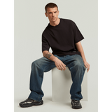 G-Star Raw Mens Badge Boxy T-Shirt In Dark Black