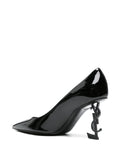 Saint Laurent Womens Opyum Pump In Patent Leather In Black
