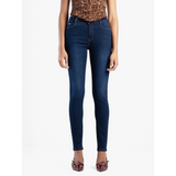 Sissy boy Ladies Mid-Waist Skinny Jeans In Dark Vintage