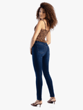 Sissy boy Ladies Mid-Waist Skinny Jeans In Dark Vintage