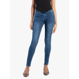 Sissy boy Womens Mid Waist Skinny Jeans In Medium Vintage