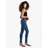 Sissy boy Womens Mid Waist Skinny Jeans In Medium Vintage